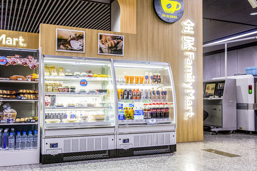 <b>弧形半高自携式冷藏陈列柜</b>